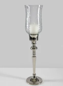 18in Tall Dalia Hurricane Candle Stand