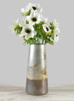 12in Tall Dante Oxidized Artisan Glass Vase