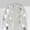 6in Tall Diamond Cut Crystal Glass Vase