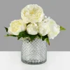 6in Tall Diamond Cut Glass Cylinder