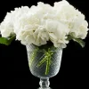 8.5in Tall Diamond Cut Glass Pedestal Vase