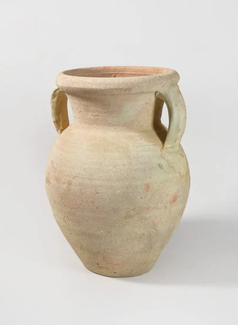 12.5in Tall Ethos Clay Jar with Handles