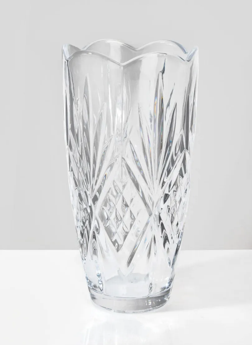 11.75in Tall Festonne Petillant Classic Glass Vase