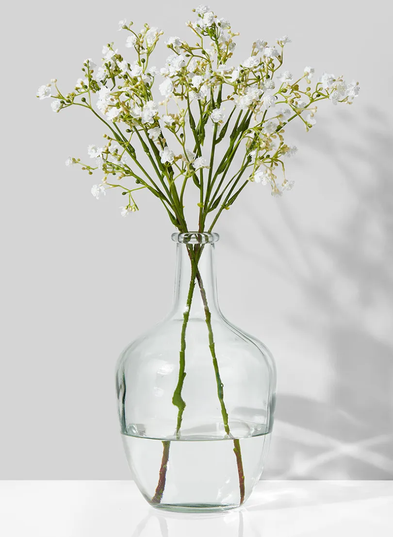 10in Tall Glass Bottle Vase