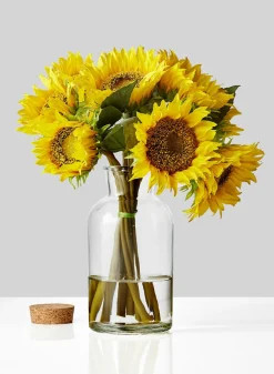 8in Tall Glass Bottle With Cork