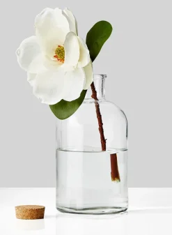 11in Tall Glass Bottle With Cork