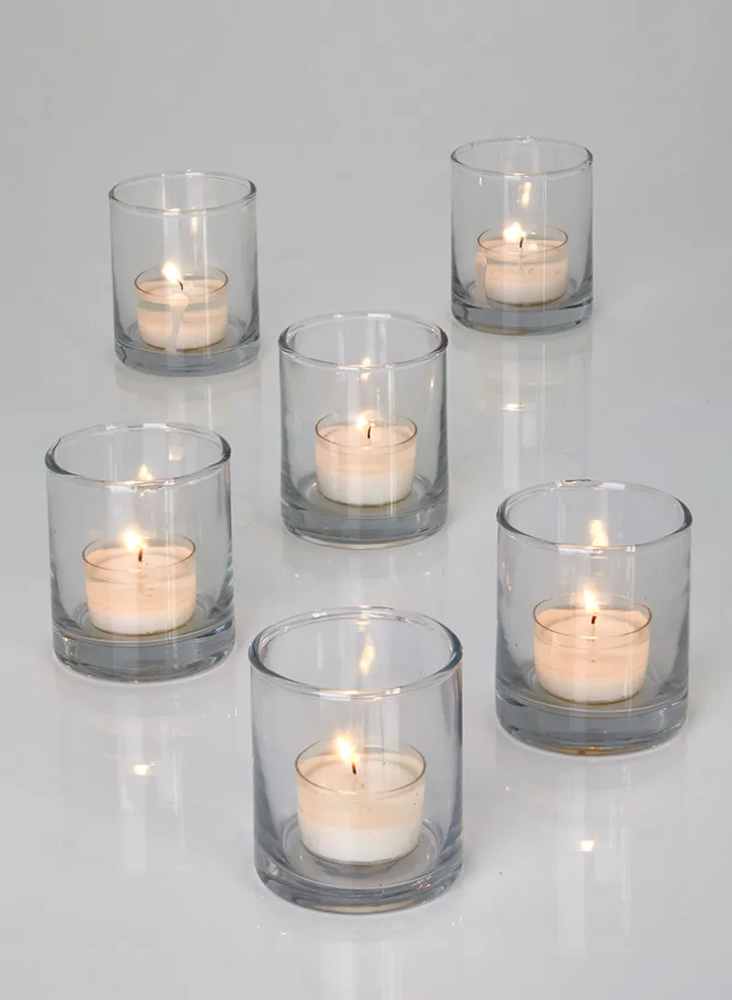 3in Tall Glass Votive Holder, Set of 6
