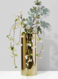 20in Tall Gold Stainless Steel Cylinder