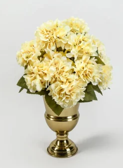 10.25in Tall Gold Urn Steel Vase