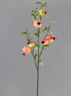 33in Tall Green Pomegranate Branch, Case of 12