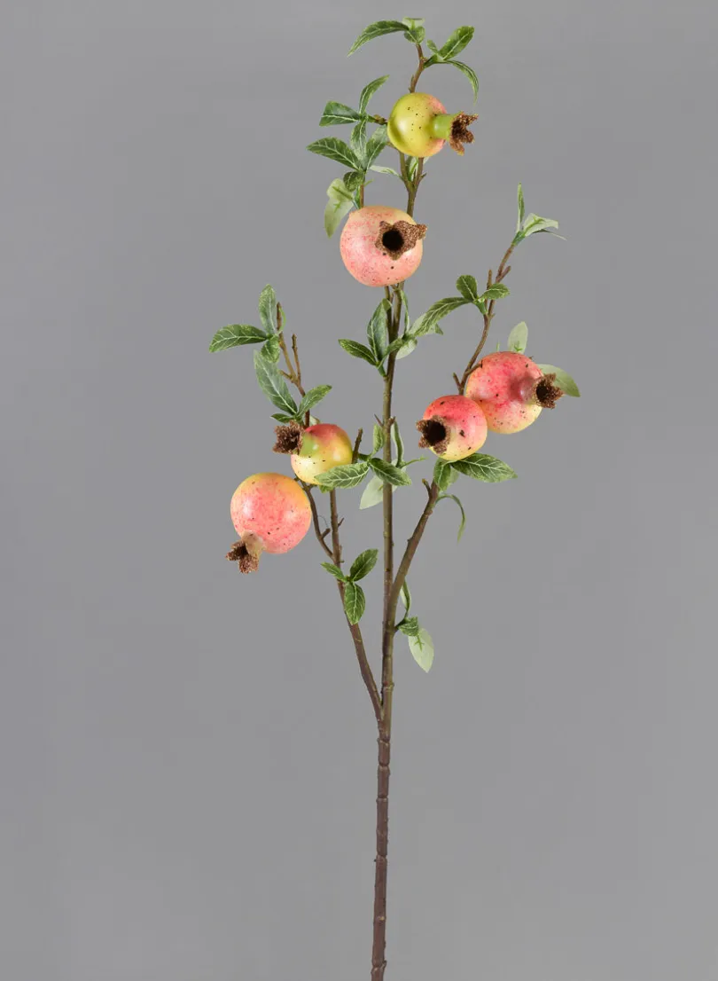 33in Tall Green Pomegranate Branch, Case of 12