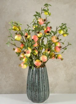33in Tall Green Pomegranate Branch, Case of 12