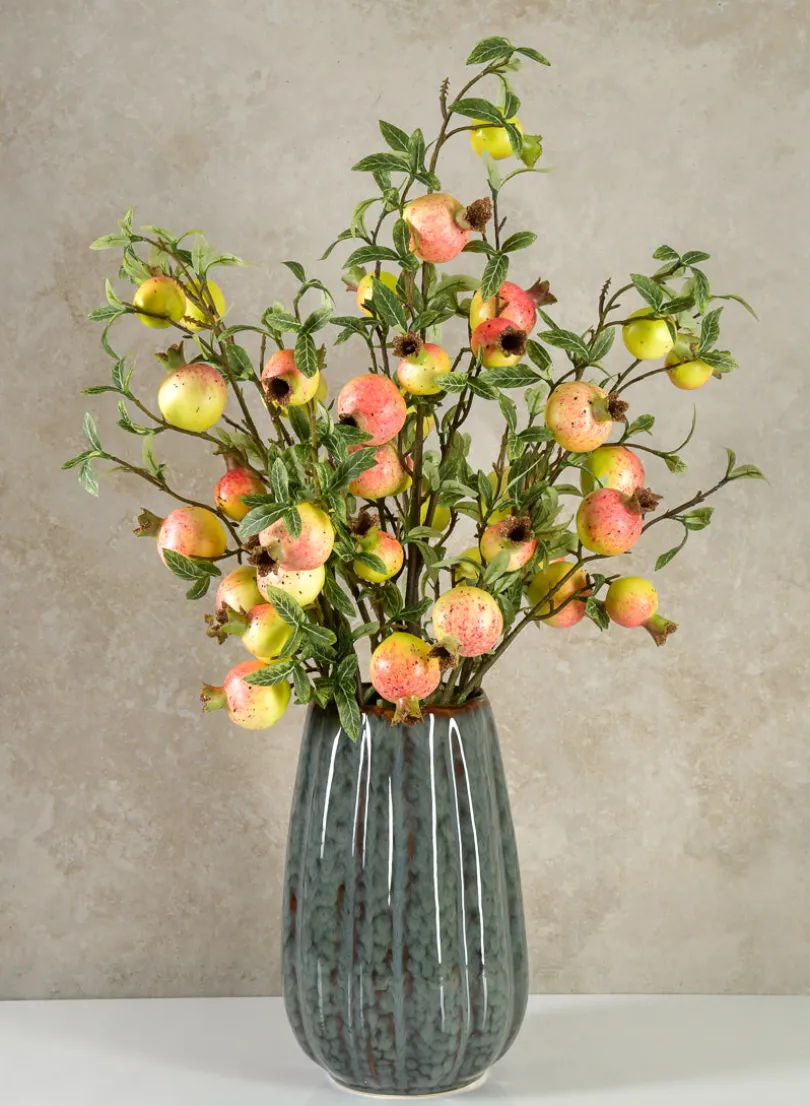 33in Tall Green Pomegranate Branch, Case of 12