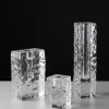 2.75in Tall Ice Block Taper Glass Holder