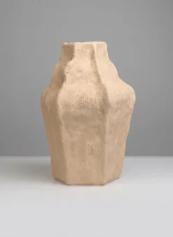 11in Tall Izmir Sand Ceramic Deco Vase