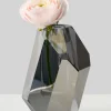 6in Tall Krustallos Luxe Chiseled Crystal Glass Vase