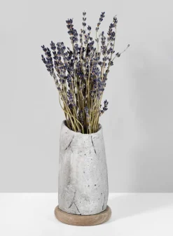 6in Tall Lava Cement Vase
