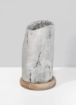 6in Tall Lava Cement Vase