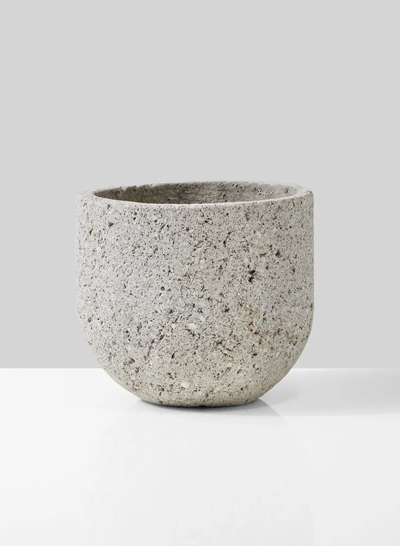 4.5in Tall Lava Rock Egg Pot
