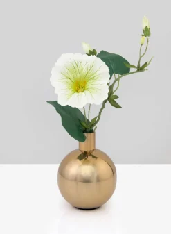 4.5in Tall Le Mans Gold Bud Stainless Steel Vase