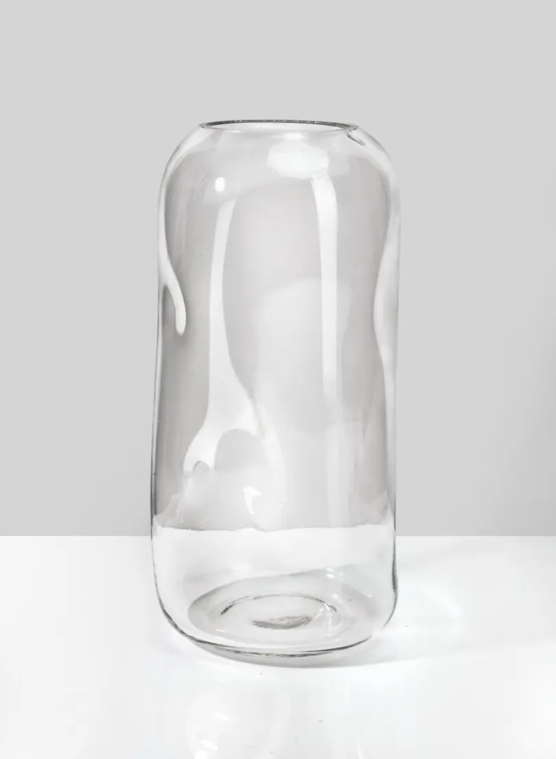 11in Tall Majorca Tall Hand Blown Glass Vase