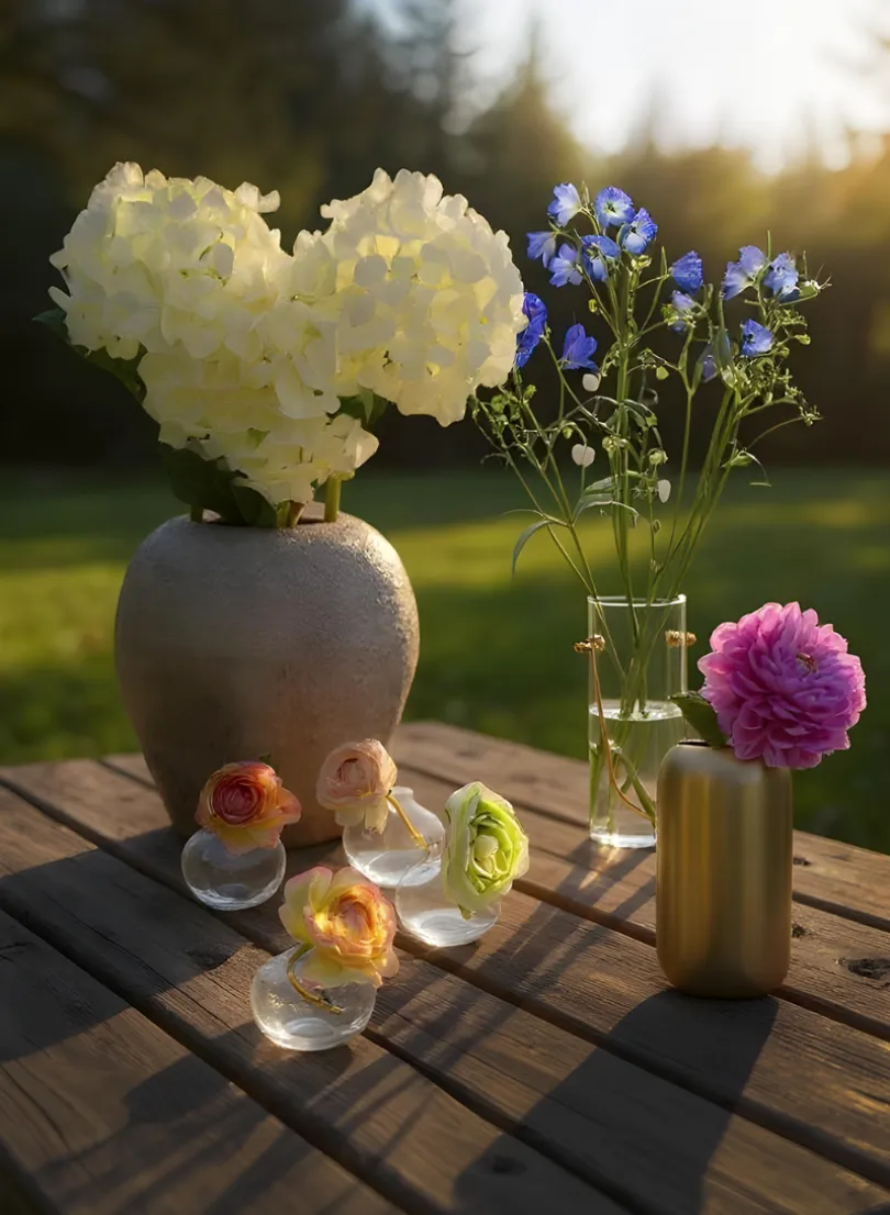 10.5in Tall Miko Rustic Beige Vase