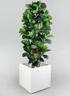 19.5in Tall Millennium Pearl Cube Planter