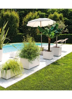 19.5in Tall Millennium Pearl Cube Planter