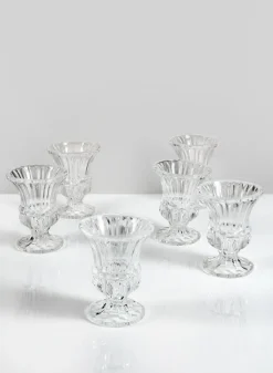 4in Tall Mimosa Glass Urn, Mini, Set of 6