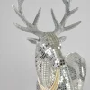 10in Tall Mirror Mosaic Deer