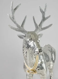 10in Tall Mirror Mosaic Deer