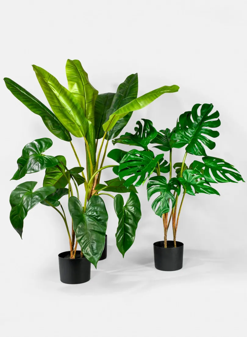 28in Tall Monstera Leaf Plant