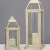 16in Tall Montmartre Aged White Lantern