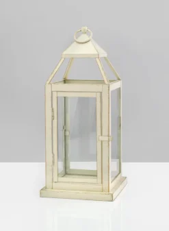 16in Tall Montmartre Aged White Lantern