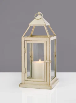 16in Tall Montmartre Aged White Lantern