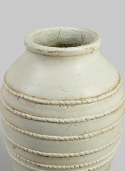 20in Tall Mykonos Krater Jar Ceramic Vase