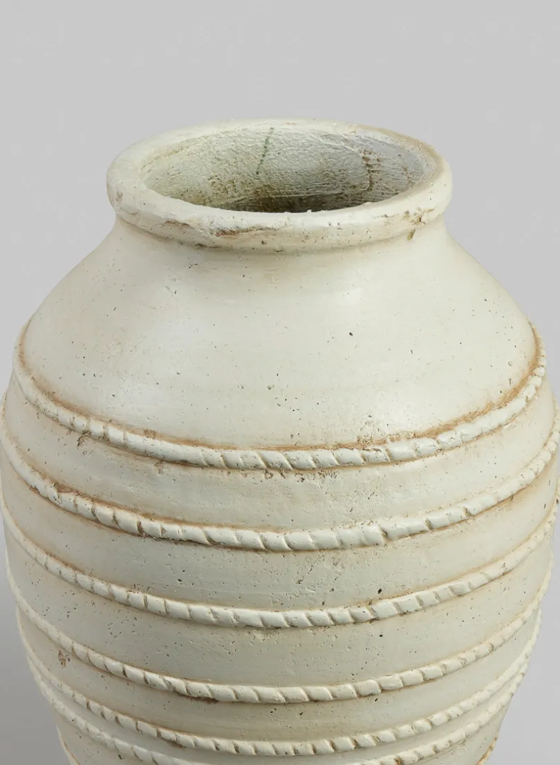 20in Tall Mykonos Krater Jar Ceramic Vase