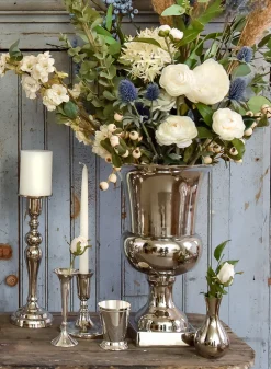 5 1/2in Tall Nickel Bud Vase