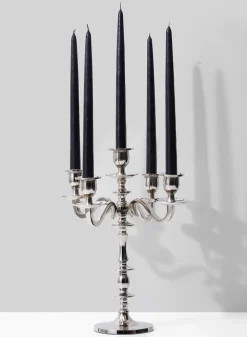 14in Tall Nickel Candelabra