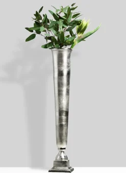 31.5in Tall Nickel Trumpet Vase