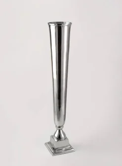 31.5in Tall Nickel Trumpet Vase