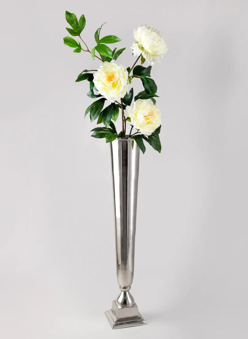 31.5in Tall Nickel Trumpet Vase