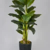 19in Tall Nordic BLK Real Look PVC Lightweight Planter