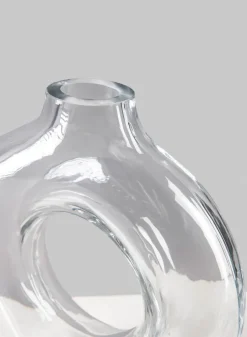 8in Tall Obelisk Deco Glass Vase