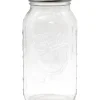 9.5in Tall of 1/2 Glass Gallon Mason Canning Jar With Lid