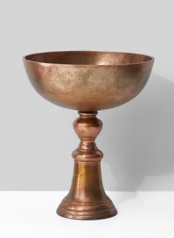 14in Tall Old Copper Bowl