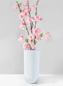 11.5in Tall Oslo White Vase, Large