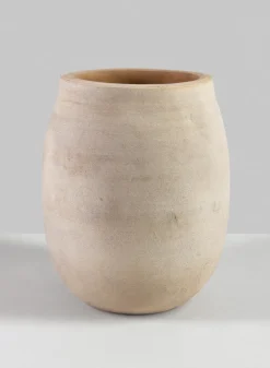 9in Tall Petra Aged Terracotta Jar Planter