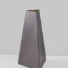 8.25in Tall Pisa Triangle Stainless Steel Vase