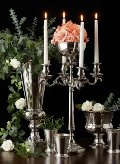 27in Tall Polished Aluminum Urn